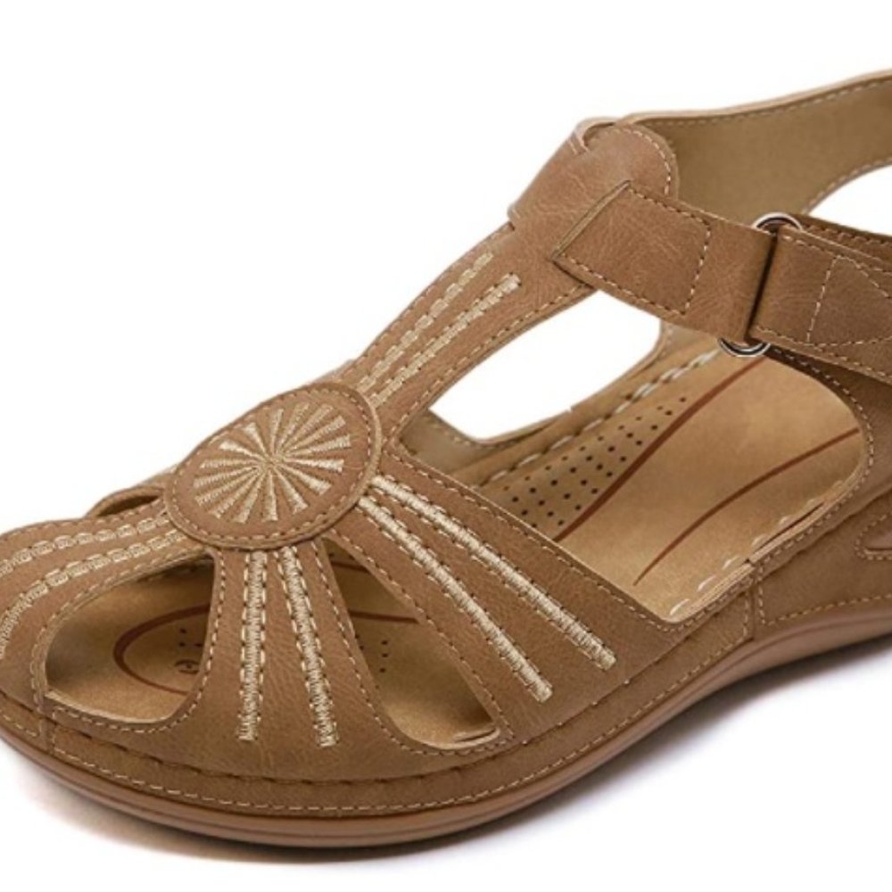 Hollow Closed Toe Sandals for Women